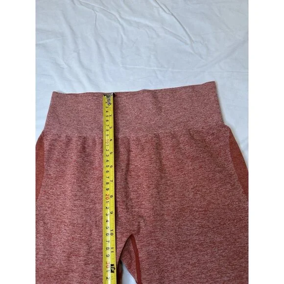 Victoria's Secret PINK Seamless Workout Athletic Leggings Orange L - Picture 6 of 8